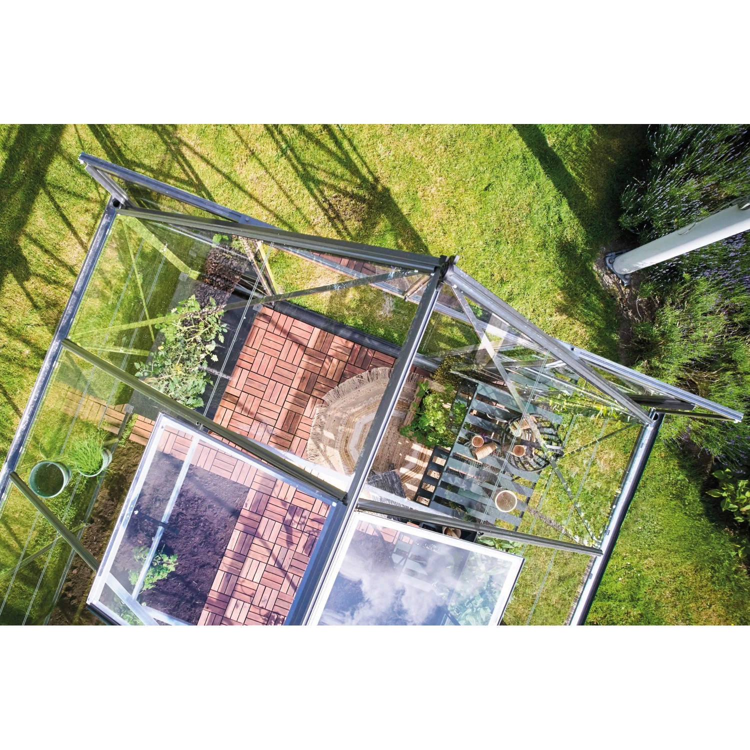 Halls Gewächshaus Icon 8 Alu 9,7 m²_2