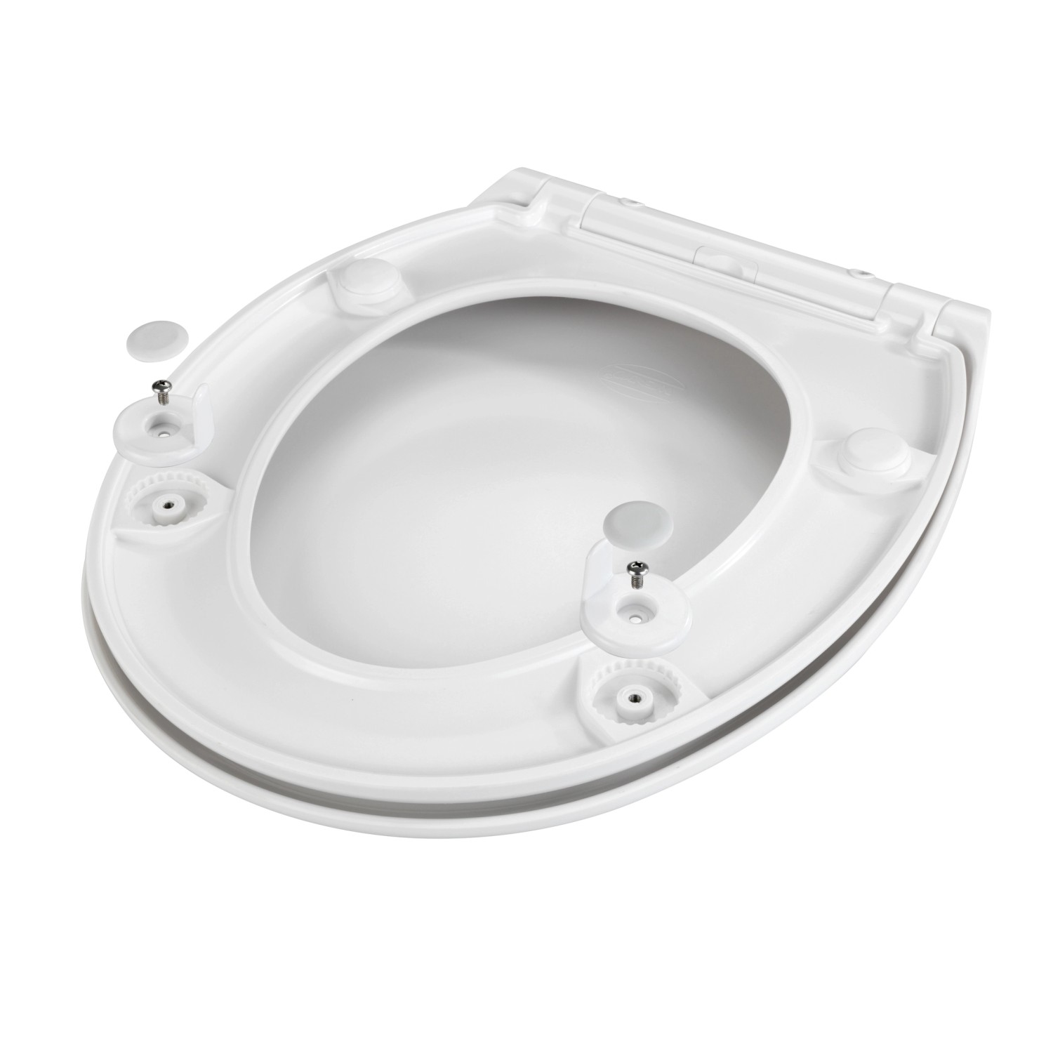 Weißer Wenko WC-Sitz Gubbio mit Absenkautomatik und antibakterieller Oberfläche.