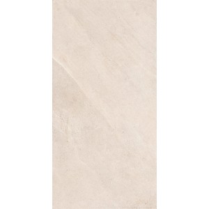Sandfarbene Bodenfliese Limestone, 60x120 cm, aus Feinsteinzeug in Steinoptik für Innen- und Außenbereich.