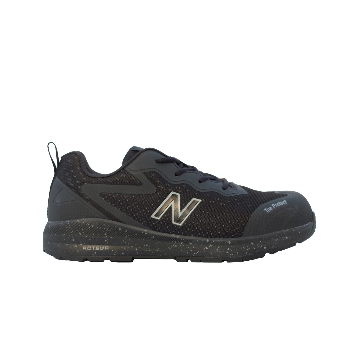 New Balance Logic S1 PL Sicherheitsschuh, schwarz-orange, Größe 40. Arbeitsschuh mit Zehenschutz.