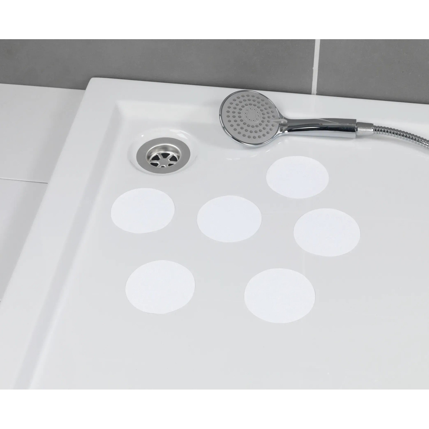 PATIKIL Anti-Rutsch Aufkleber Für Badewanne & Dusche – 6 Stück Schneeflocken-Design, 8x8 Cm, Weiß