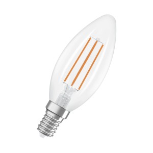 Osram LED-Lampe E14 in Kerzenform, 2,2W, 2700K. Energiesparende LED für stimmungsvolles Licht.