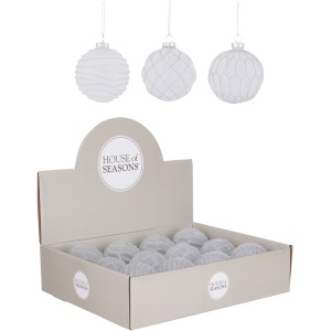 Kugel Glas Weiß Ø 8 cm