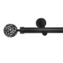 Deco-Raum Gardinenstange nach Maß 1-Lauf Kugel Ø 25mm Schwarz 360cm_5