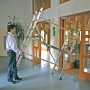 Krause Kleingerüst Corda 3 m mit Rollen, fahrbares Alugerüst für Innenräume, Arbeitshöhe bis 3 m.