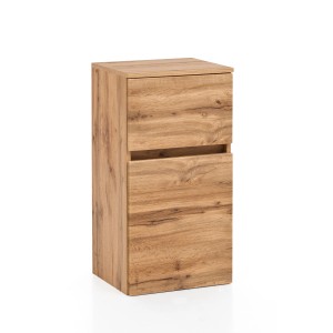Held Möbel Unterschrank Trient, 40 cm, Wotaneiche, Bad-Hängeschrank mit Schublade und Tür.