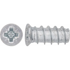 Flachkopf Möbelschraube (6x11,5 mm) mit TX-Antrieb, verzinkt, 20 Stück