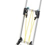 Zusammengeklappte wolfcraft Sackkarre TS 600 aus Aluminium, Baugeräte für den Transport.
