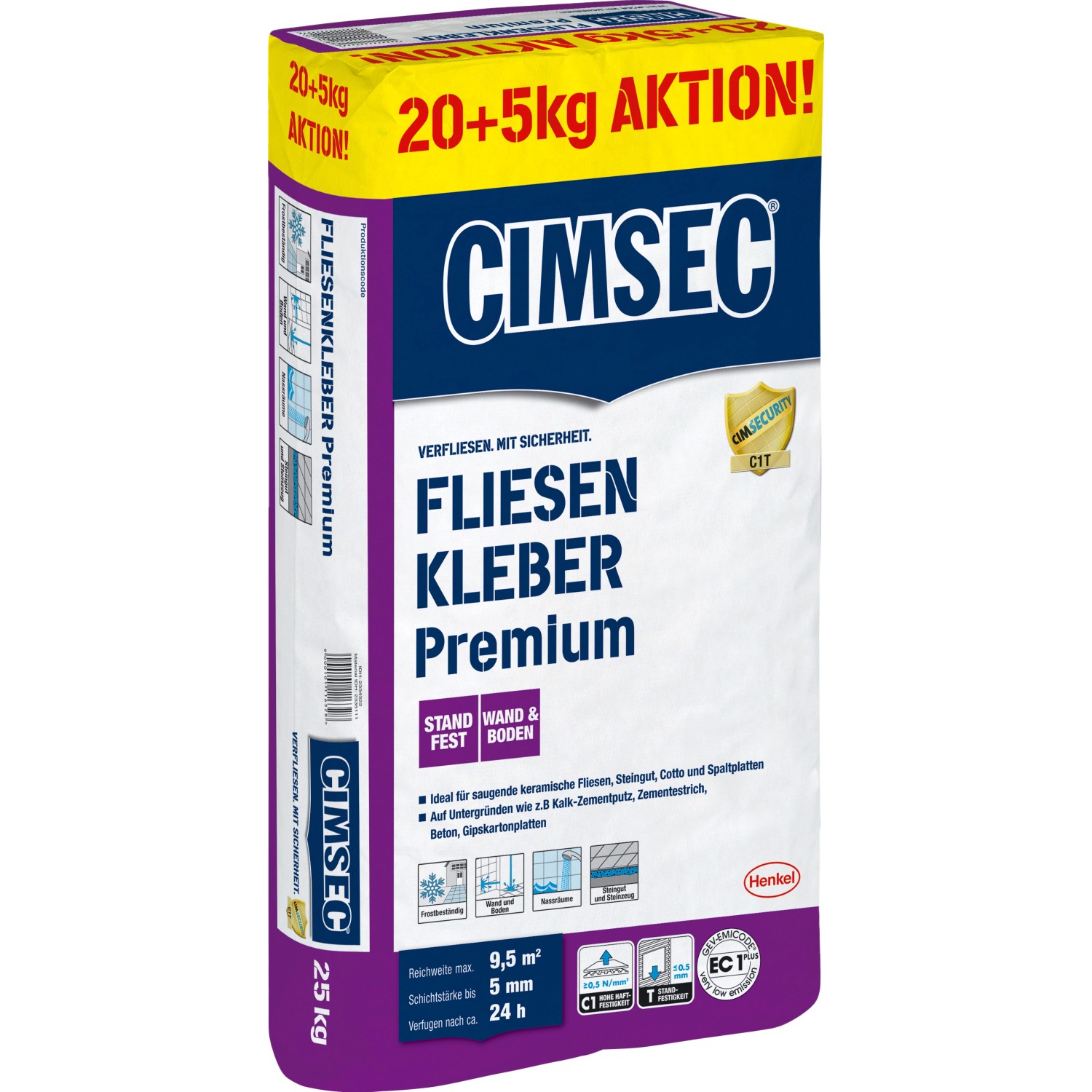 Cimsec Fliesenkleber Premium 25 kg kaufen bei OBI