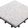 Florco Naturstein-Klickfliese Stone Granit, 30x30 cm, mit Klicksystem und Gitterrücken.