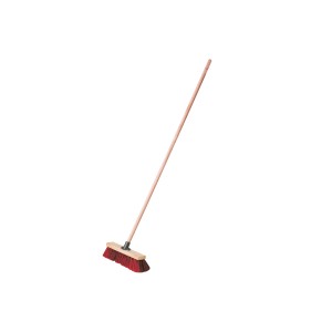 LUX Saalbesen 40 cm Holz Elaston-Arenga Power-Stick