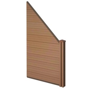 MCW WPC-Sichtschutz Savoie, Erweiterungselement schräg rechts, Farbe Tea.