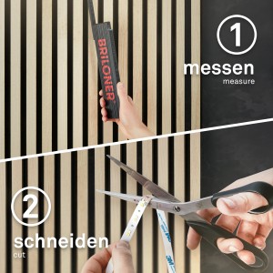 Briloner LED-Band Starter-Set für Paneele: Zuschneiden und Anpassen des warmweißen Lichts.