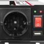 Eufab Spannungswandler 300W: 12V auf 230V mit Steckdose, USB-Anschluss und Ein/Ausschalter.