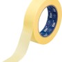Gelbes LUX Flachkrepp Klebeband, 50 m x 30 mm, auf Rolle. Ideal zum Abkleben für Farbarbeiten.