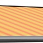 Wismar Kassettenmarkise, anthrazitfarben, gelb-orange gestreift, 200x150 cm, mit E-Motor.