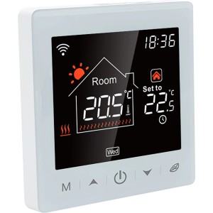 Perobe Raumthermostat für Fußbodenheizung, WiFi-Smart, 230V, zur Temperaturregelung.