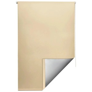 Cremefarbenes Sol Royal Thermorollo SolReflect T42, 80x160cm, mit Thermobeschichtung.