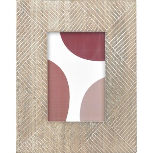 Bilderrahmen Ancient Secrets, 10x15 cm, Natur, mit Muster und Aufsteller.