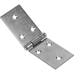 Tischband Edelstahl, 100x32mm, für Latten- und Balkonkonstruktionen, Scharnier.