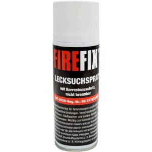 Firefix Lecksuchspray 300ml zur Lecksuche an Gasheizungen und Rohren.