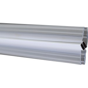 2er-Set Magnetdichtung für Eckduschkabine, 6 mm Glasstärke.