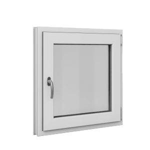 Roro Fenster Basic Kunststoff-Profil Weiß 75 cm x 75 cm DIN R