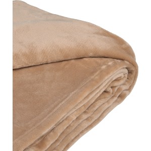 Sandfarbene Fleece-Decke Desert Flower, 150x200 cm, kuschelig weich.