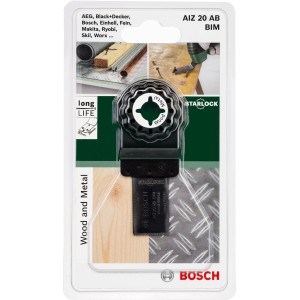 Bosch Starlock AIZ 20 AB Tauchsägeblatt für Holz und Metall im Blister