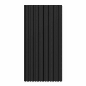 Denpanels Akustikpaneel Foliert 120 cm x 60 cm x 2 cm Schwarz FSC®