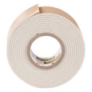 Rolle Scotch-Fix Spiegelmontageband, 19mm x 1,5m, weiß, für Innenräume und feuchte Umgebungen.