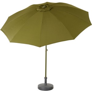 Siena Garden Marktschirm, Ø 270 cm, Olive. Sonnenschirm mit Schieber und Knickfunktion.