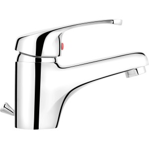 Chromfarbene baliv Niederdruck Waschtischarmatur WT-5090 mit Einhebelmischer.