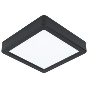Eglo LED-Aufbauleuchte Fueva 5 Schwarz-Weiß 16 cm x 16 cm, 12 W