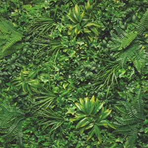 Tenax künstliche Hecke Divy 3D Tropical, 1x1m, grüne Balkonsichtschutz-Matte mit verschiedenen Blattsorten.