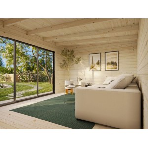 Palmako Gartenhaus Lea Slide Transparent Tauchgrundiert 450 cm x 330 cm