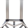 Zusammengeklappte Transport- und Sackkarre mit max. 70 kg Tragkraft, ideal für den Transport.