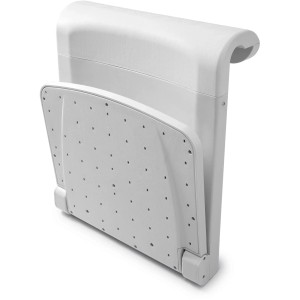 Intex Sitzbank für Frame Pool, klappbar, weiße Kunststoff-Sitzfläche mit Rückenlehne.