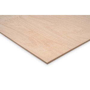 Helle Holzplatte für Möbelbau und Regale.