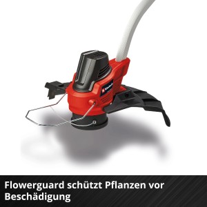 Einhell Akku-Rasentrimmer GE-CT 18/33 Li E-Solo mit Flowerguard im Detail.