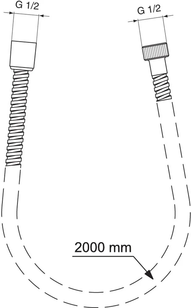 Design-Handbrause Set – Mit 200 Cm Metallschlauch & Halterung, Verchromt, 41 Antikalk-Düsen