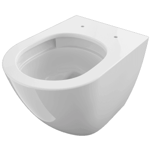 Domberg Wand-WC-Set DB1005, Weiß, randlos mit Spülrand für hohe Hygiene.