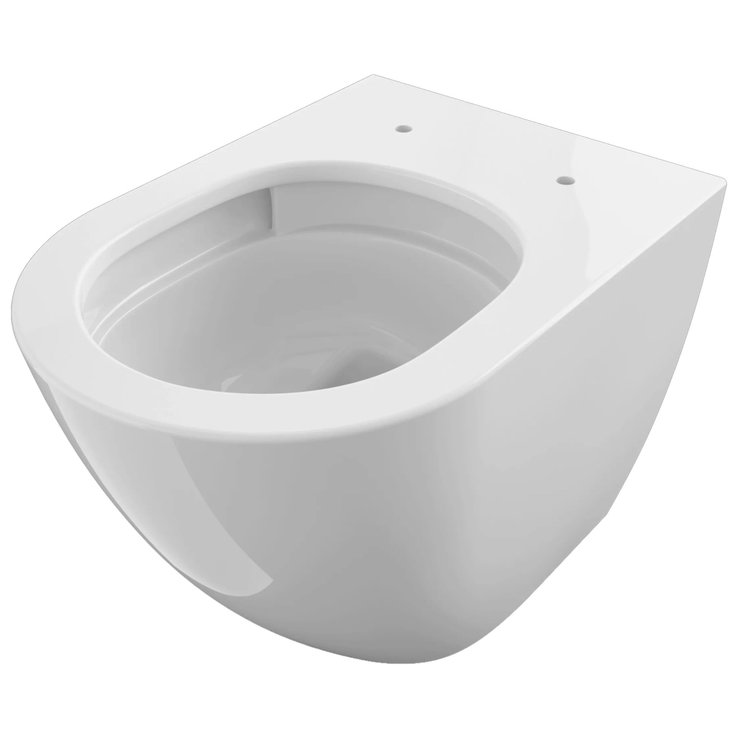 Domberg Wand-WC-Set DB1005, Weiß, randlos mit Spülrand für hohe Hygiene.