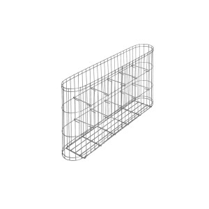 Bellissa Gabionen-Korb Leonardo, 60x30x10 cm, für Garten-Einfassungen und Mauersysteme.