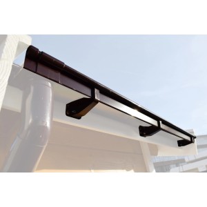 Weka Kastenrinnenset Gr.4 aus Kunststoff für Flachdachhäuser mit Anbau.