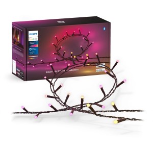 Philips Hue Festavia Lichterkette mit 250 LEDs und 20 m Länge, smarte Weihnachtsbeleuchtung.