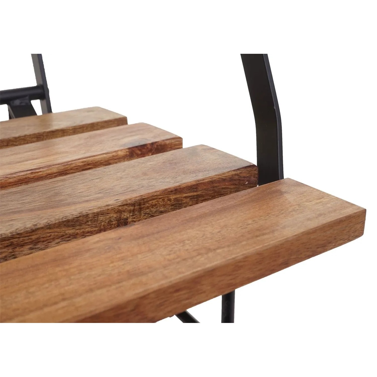 Detailansicht: MCW Biergartenstuhl J40, 2er Set, Naturfarben, Holz und Metall