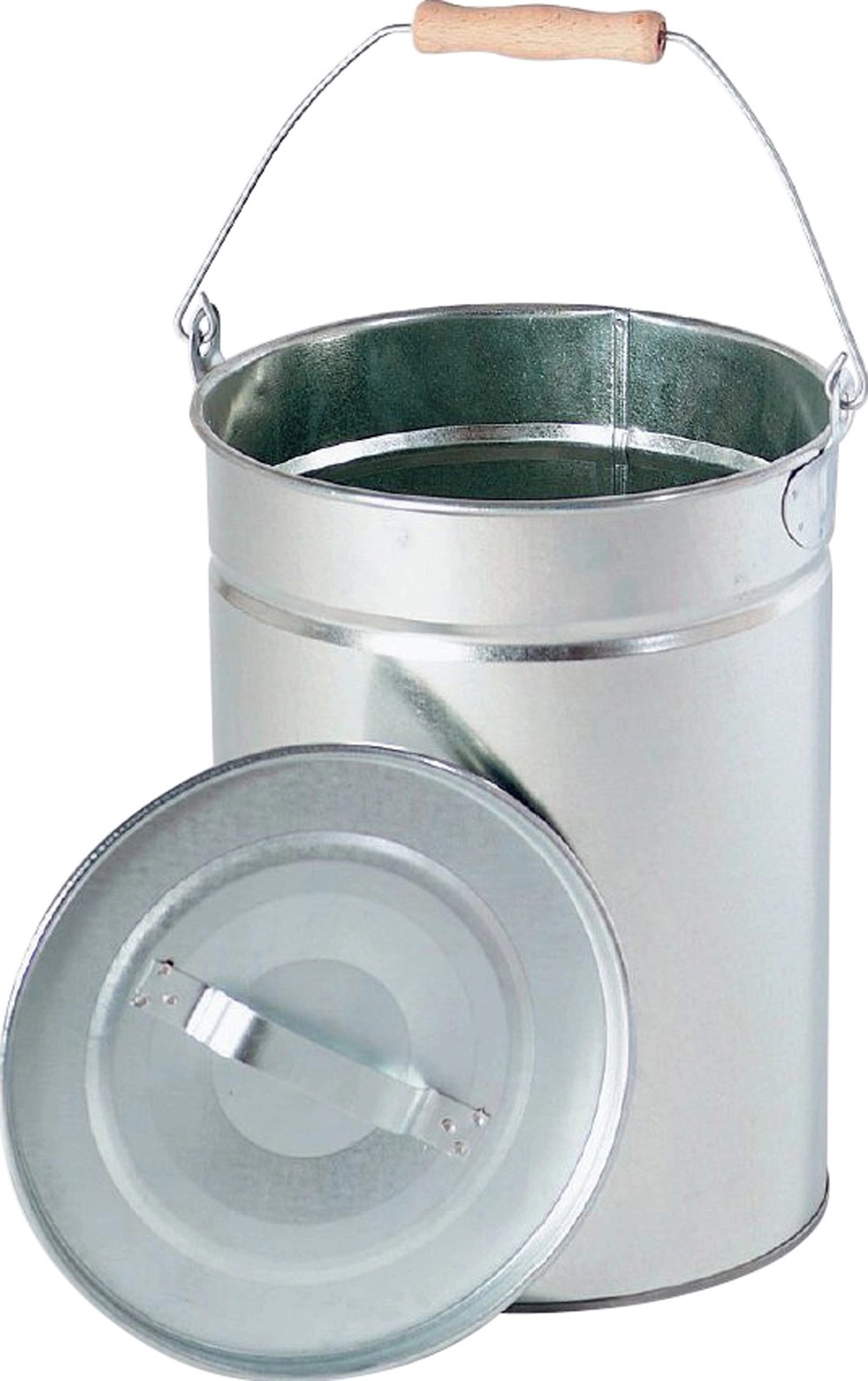 Firefix Mehrzweck und Ascheeimer 14 l mit Deckel verzinkt kaufen bei OBI