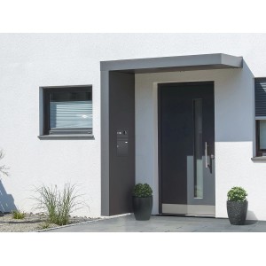 Gutta Rechteckvordach BS PLUS 200 Seite L BK Anth. Klingel Sprechanlage Kamera