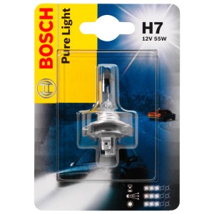 Bosch GLL Pure Light H7 Lampe für Autoelektrik, 12V 55W, in Originalverpackung.